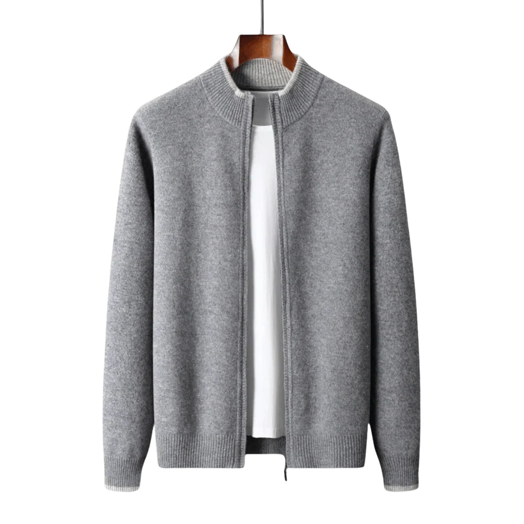 Veste zippée en cachemire pour homme