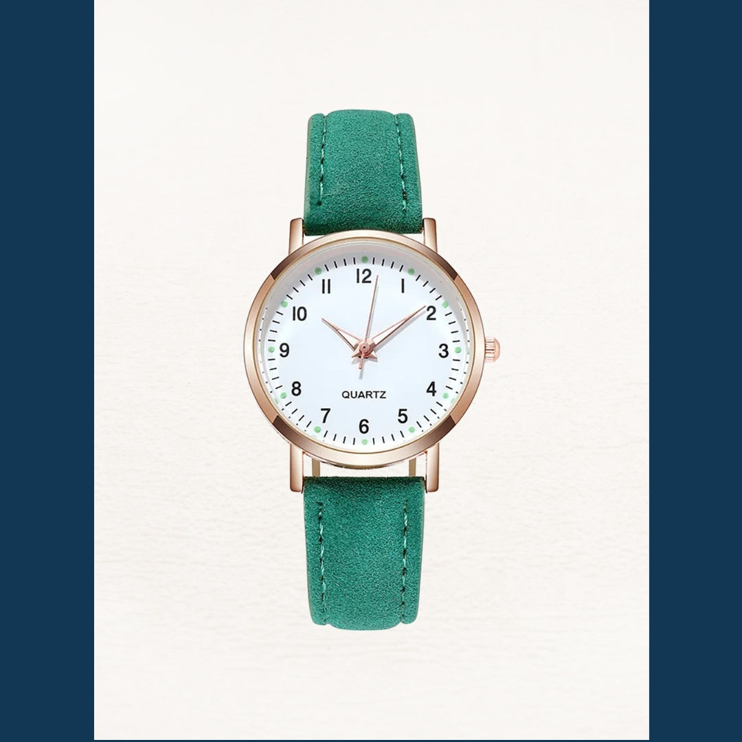 Montre Femme en Cuir Or Rose