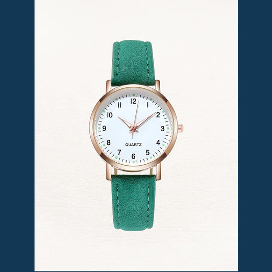 Montre Femme en Cuir Or Rose