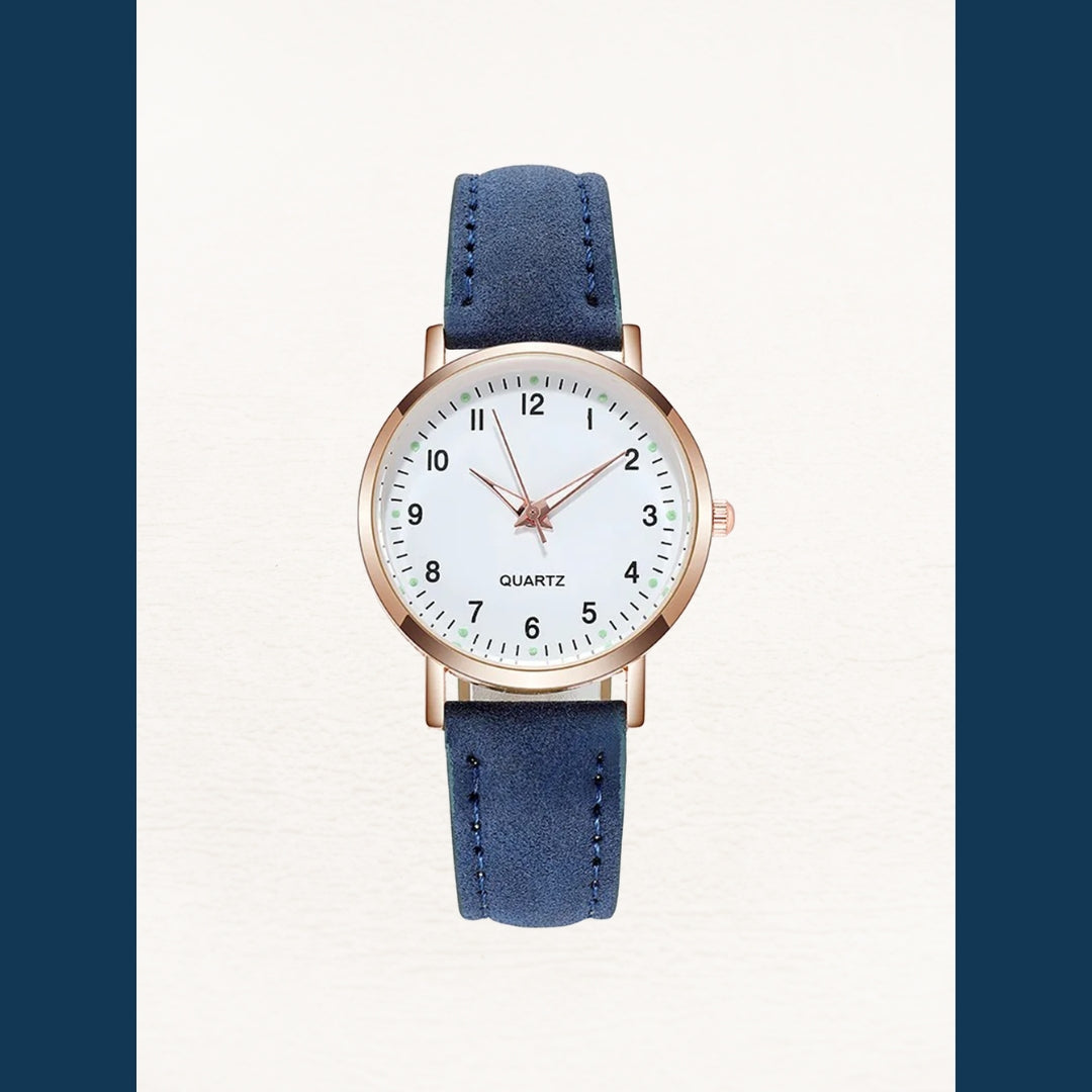 Montre Femme en Cuir Or Rose
