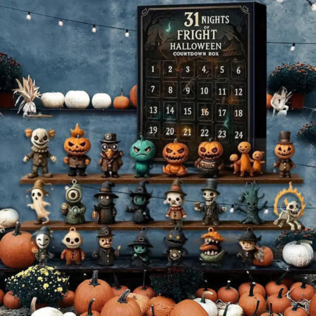 Calendrier Halloween 31 Jours avec 31 Figurines