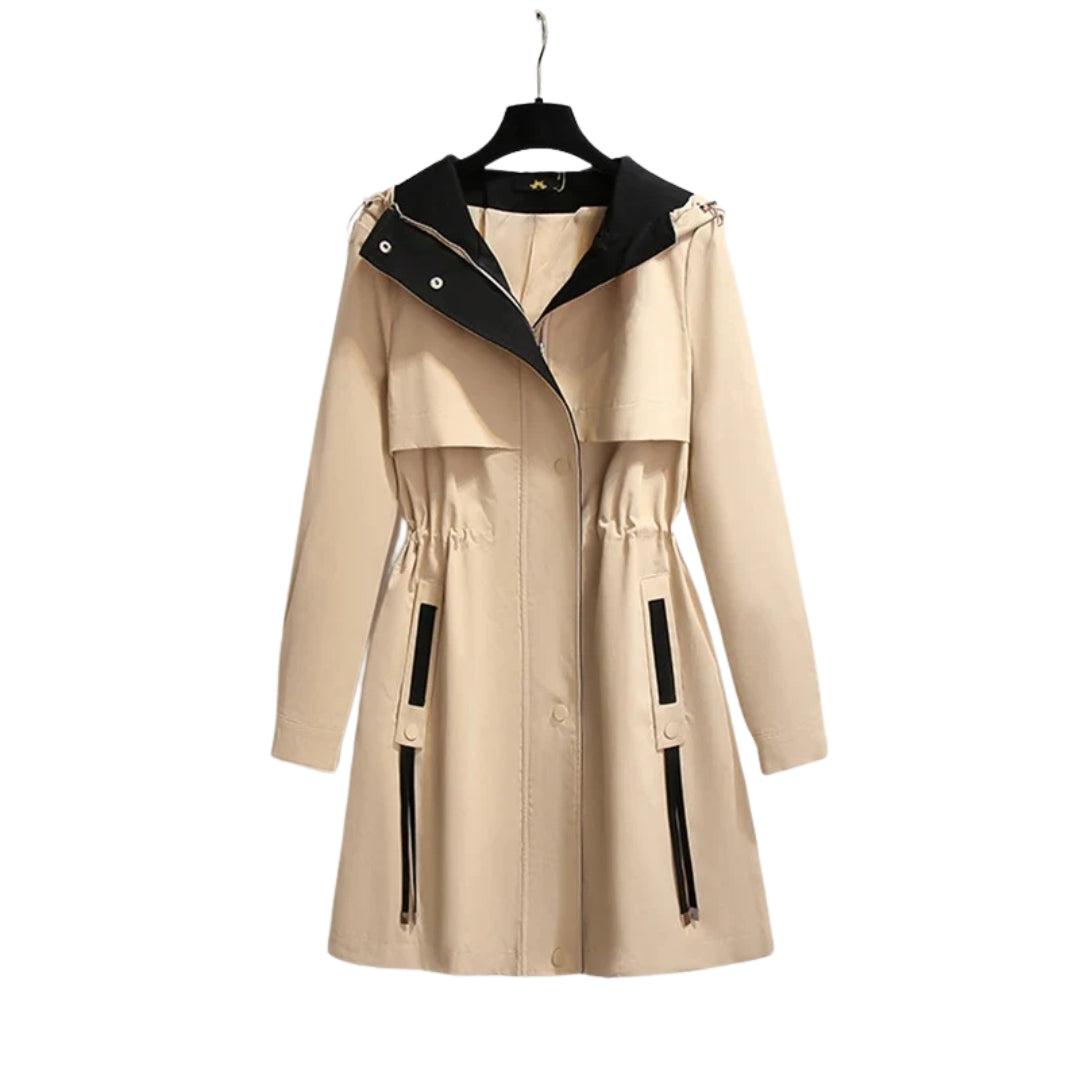 Veste coupe-vent oversize à capuche