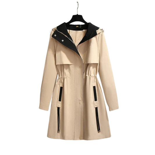 Veste coupe-vent oversize à capuche