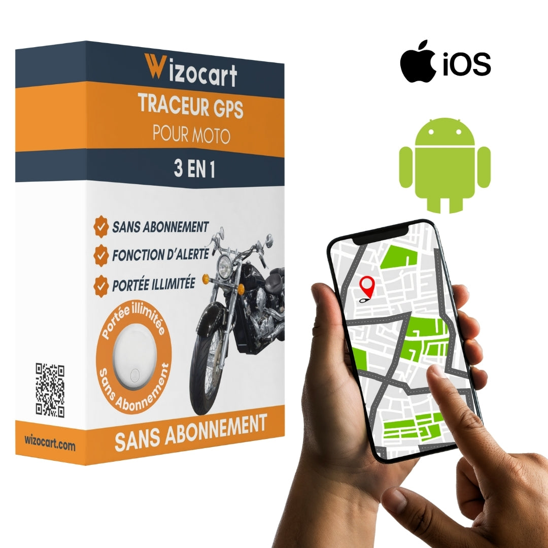 GPS pour Moto – Compatible iOS / Android, Sans Abonnement