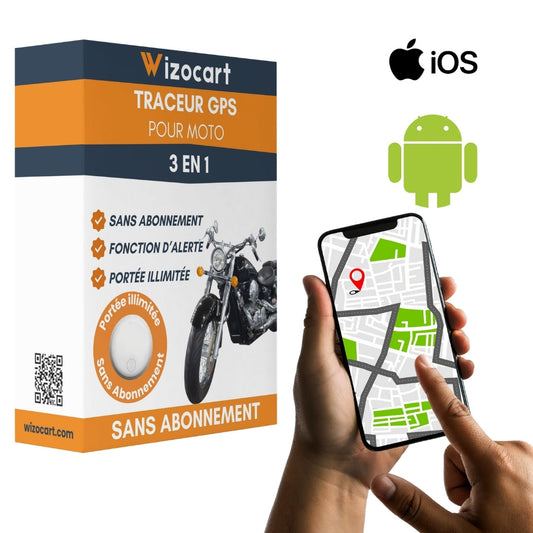 GPS pour Moto – Compatible iOS / Android, Sans Abonnement