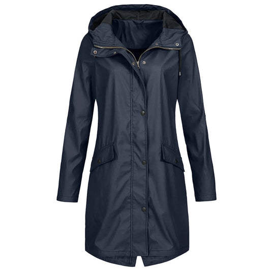 Veste imperméable à capuche – Spéciale grande taille, élégance et protection par tous les temps