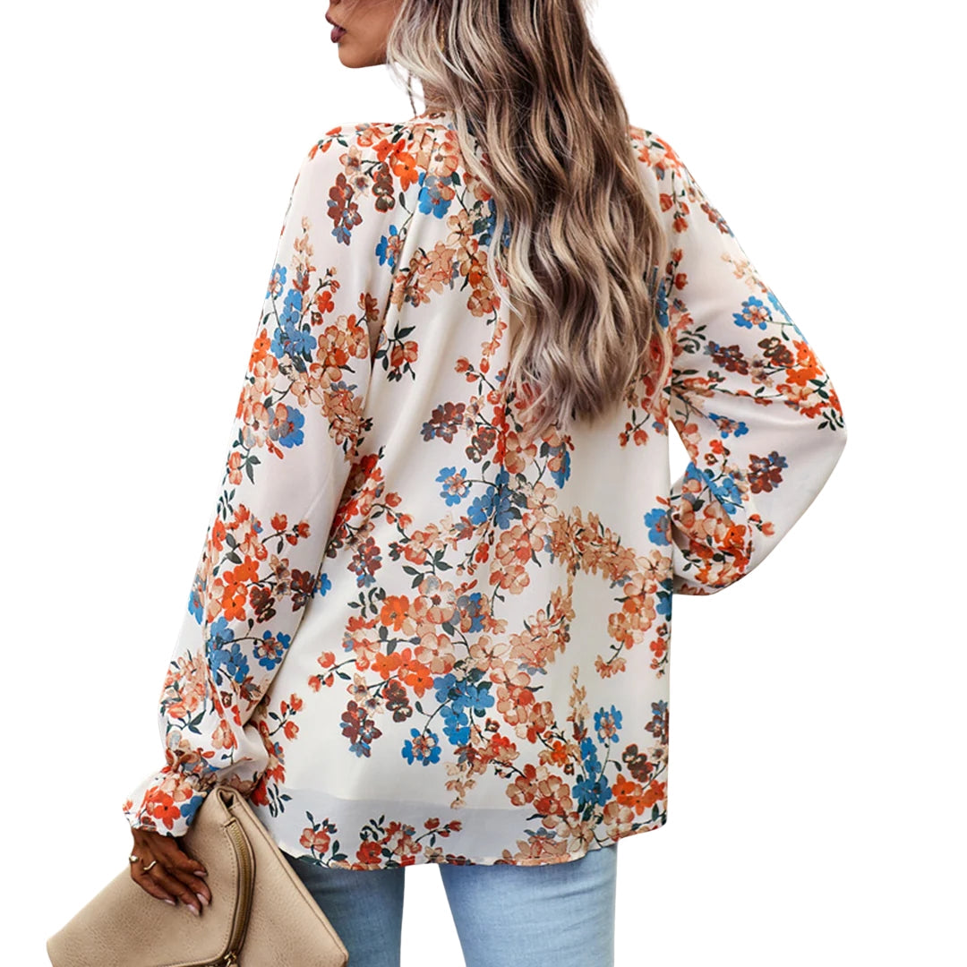 Chemisier fleuri pour femme – Fraîcheur printanière et élégance moderne