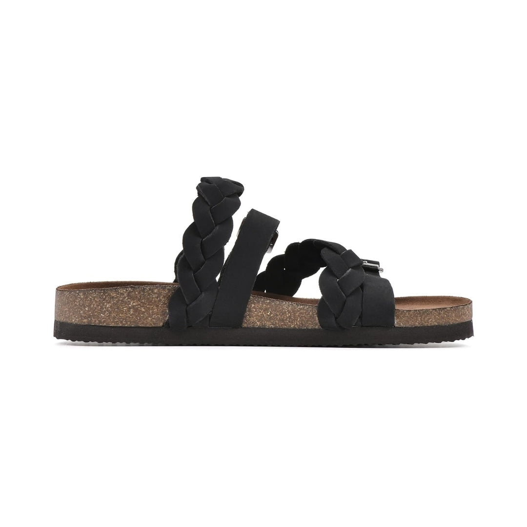 Sandales confortables pour femme dotées d'un détail tressé