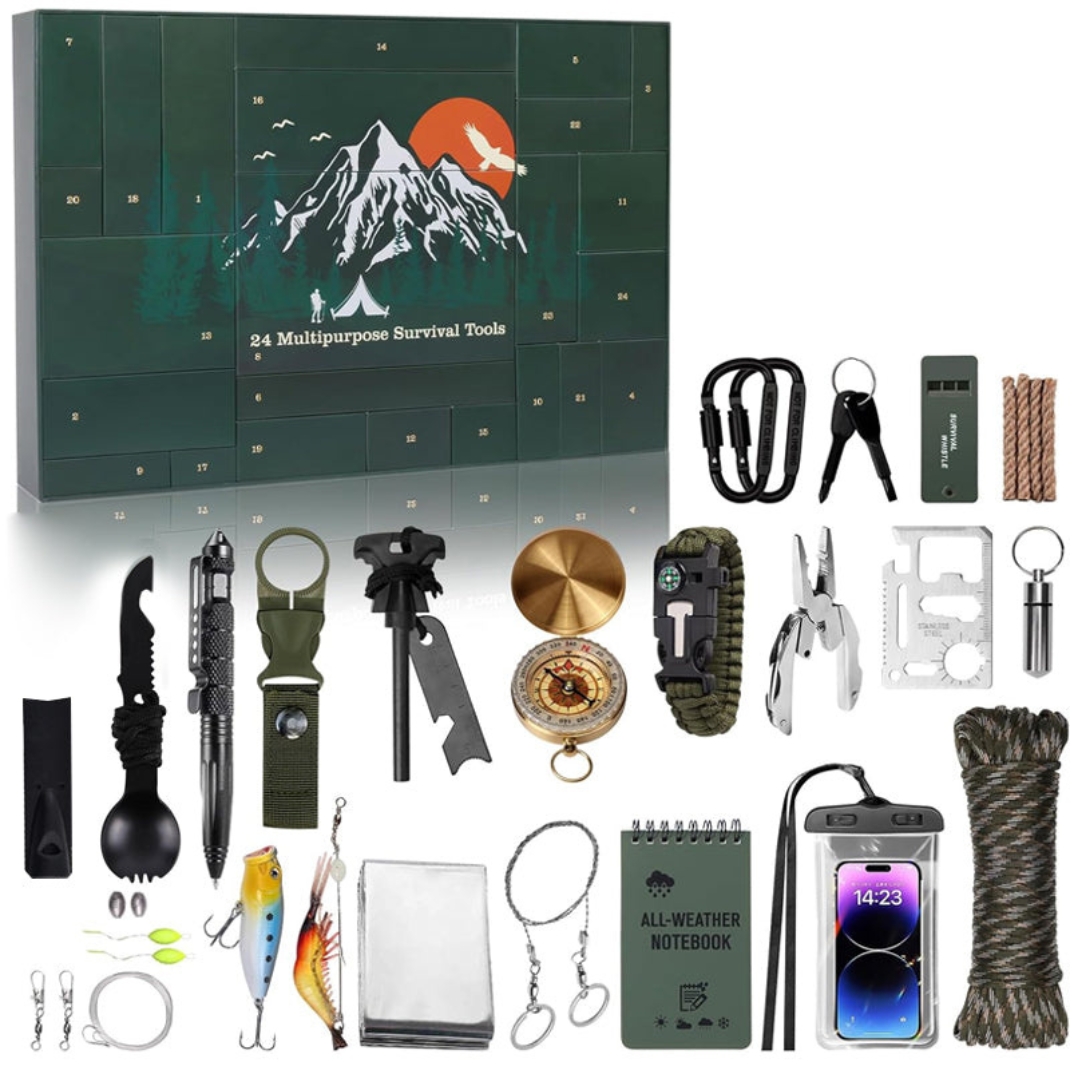 Calendrier de l’Avent Aventure & Plein Air – 24 Accessoires et Outils à Découvrir