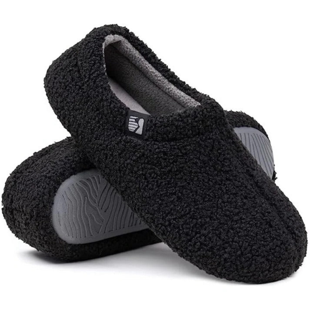 Pantoufles d’Intérieur à Talon Fermé – Mousse à Mémoire de Forme & Doublure Polaire