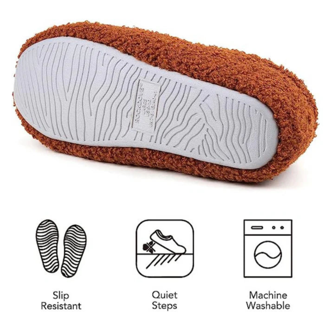 Pantoufles d’Intérieur à Talon Fermé – Mousse à Mémoire de Forme & Doublure Polaire