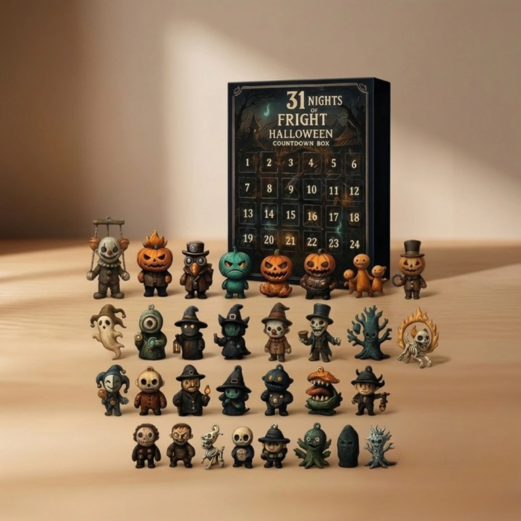 Calendrier Halloween 31 Jours avec 31 Figurines