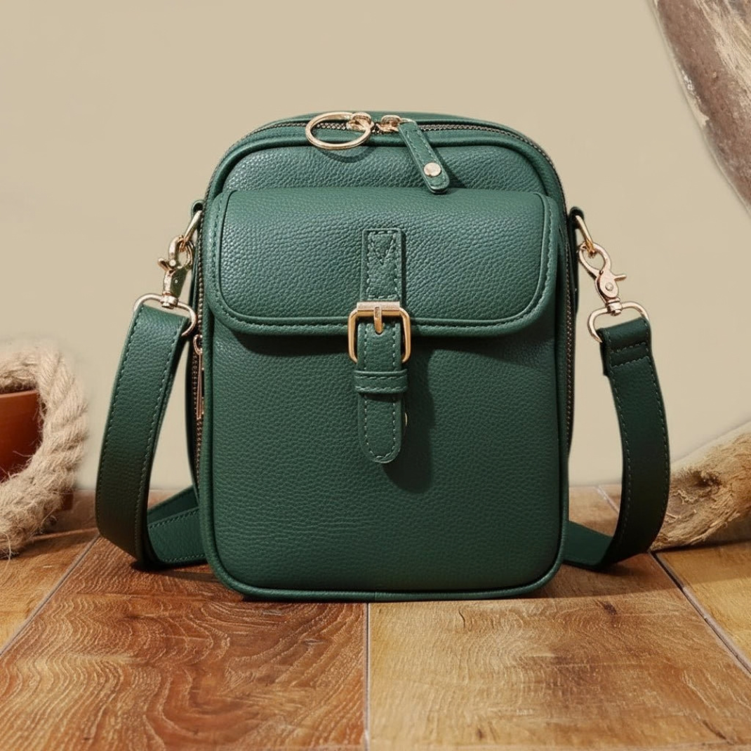 Sac Bandoulière Compact à Fermetures Sécurisées – Élégant, Réglable & Multi-Compartiments