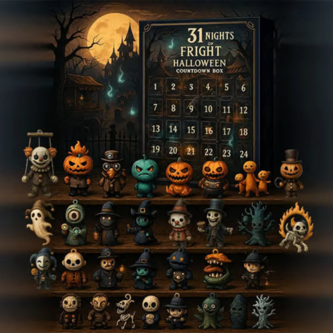 Calendrier Halloween 31 Jours avec 31 Figurines