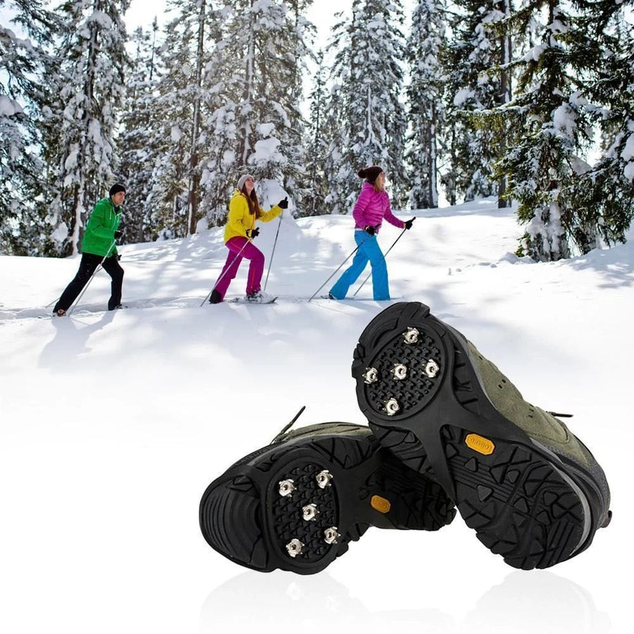 Crampons à neige/à glace, 2 paires | Crampons antidérapants à enfiler pour la neige et la glace