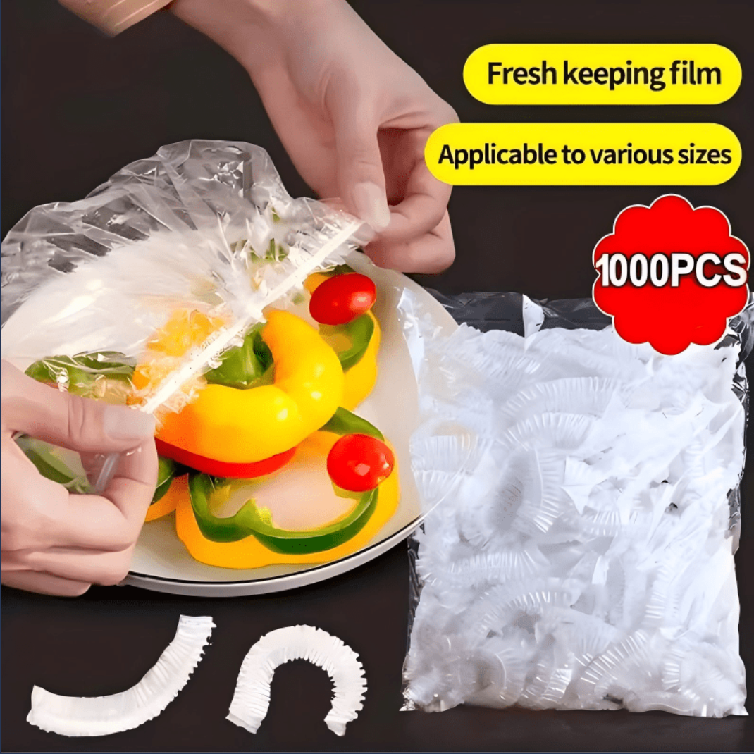 Couvercles Alimentaires Élastiques Jetables – Lot de 1000, Film PE jusqu’à 35 cm