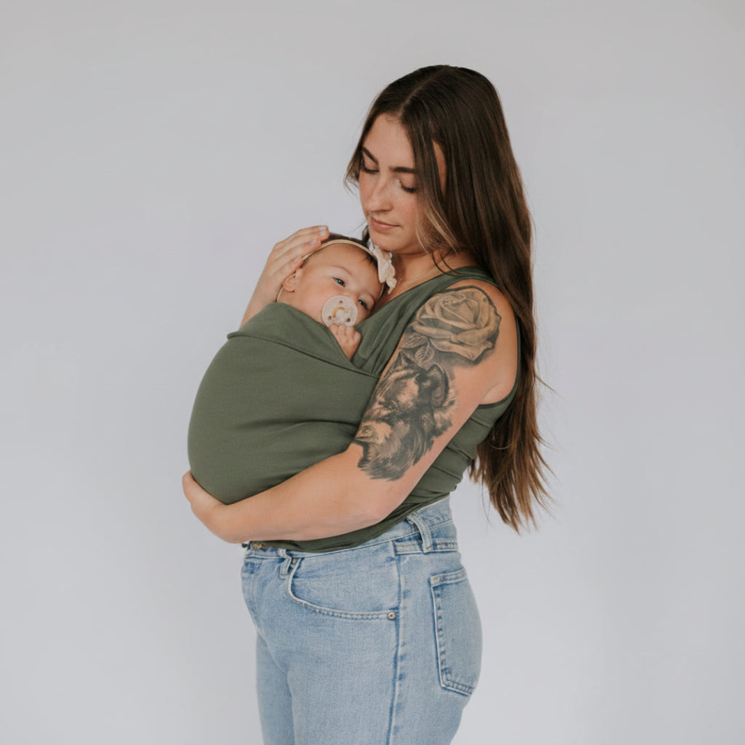 T-Shirt de Portage avec Poche Intégrée – Coton Extensible & Confort Peau à Peau