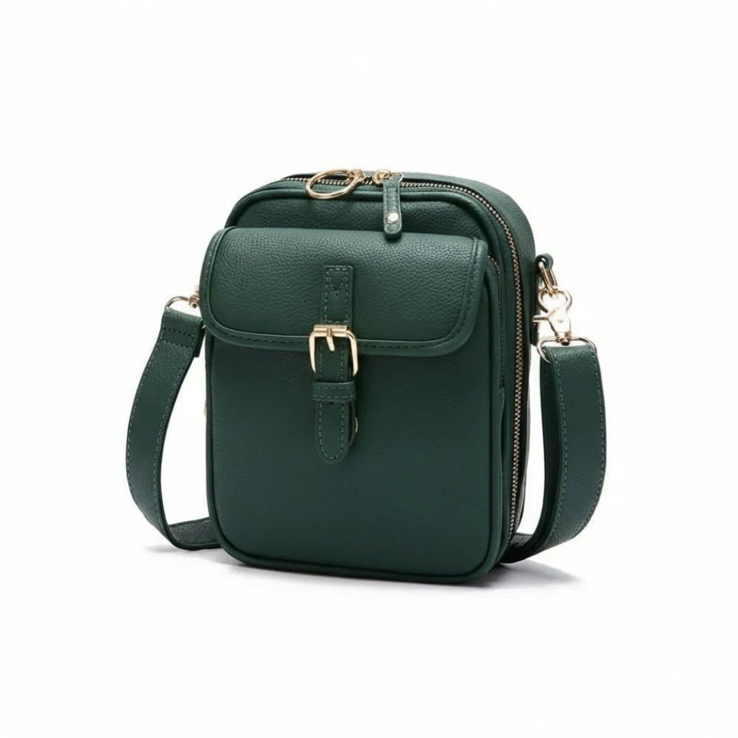Sac Bandoulière Compact à Fermetures Sécurisées – Élégant, Réglable & Multi-Compartiments
