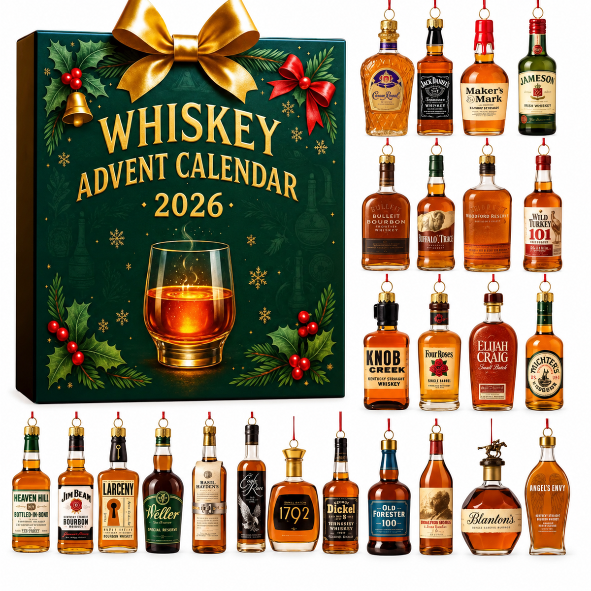 Calendrier de l’Avent Whisky 2026 avec sélection de spiritueux