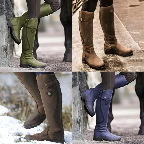 Bottes femme : vue du produit et de ses détails.