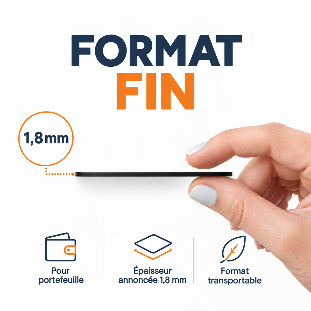 Carte de localisation de profil : épaisseur annoncée de 1,8 mm