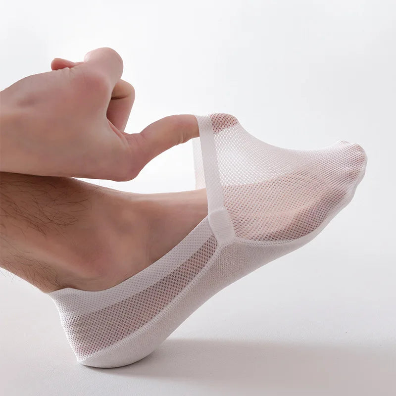 Chaussettes invisibles : Blanc.