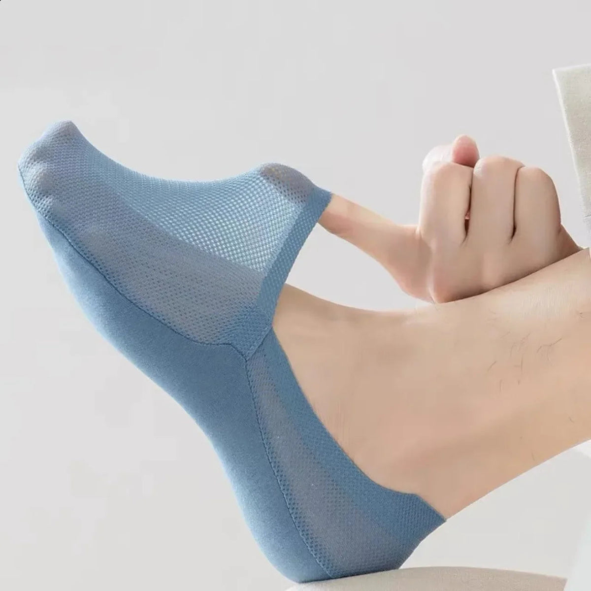 Chaussettes invisibles : Bleu.