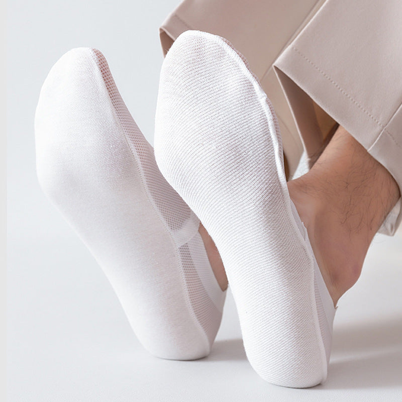 Chaussettes invisibles : vue du produit et de ses détails.