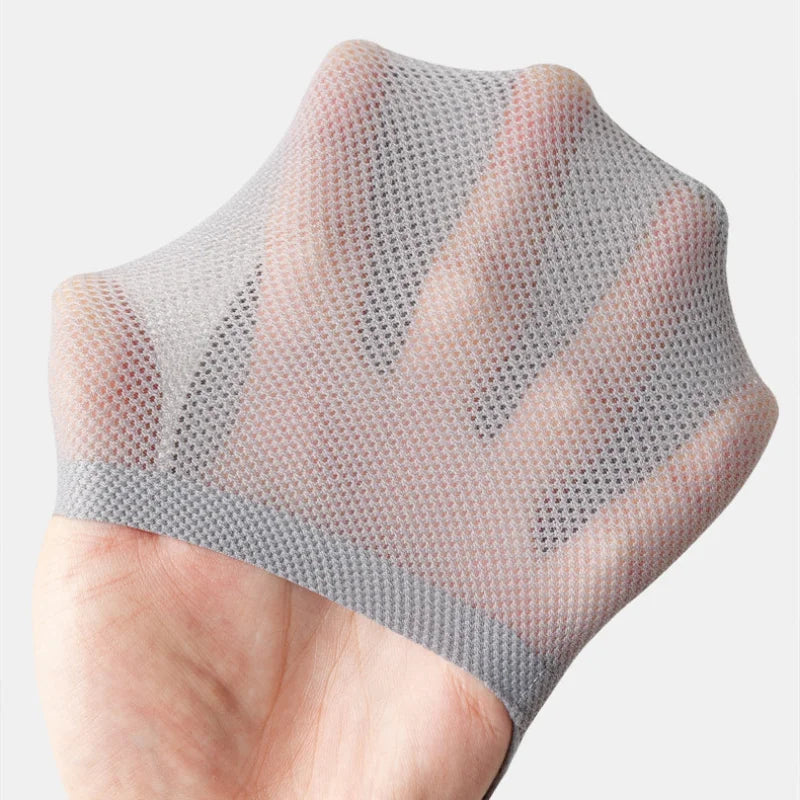 Chaussettes invisibles : vue du produit et de ses détails.