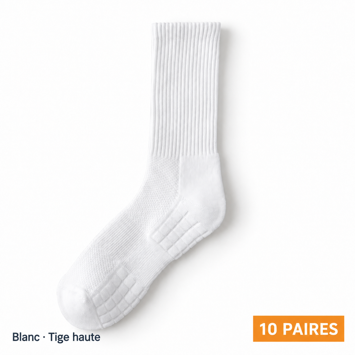 Lot de 10 paires de chaussettes – Blanc, tige haute
