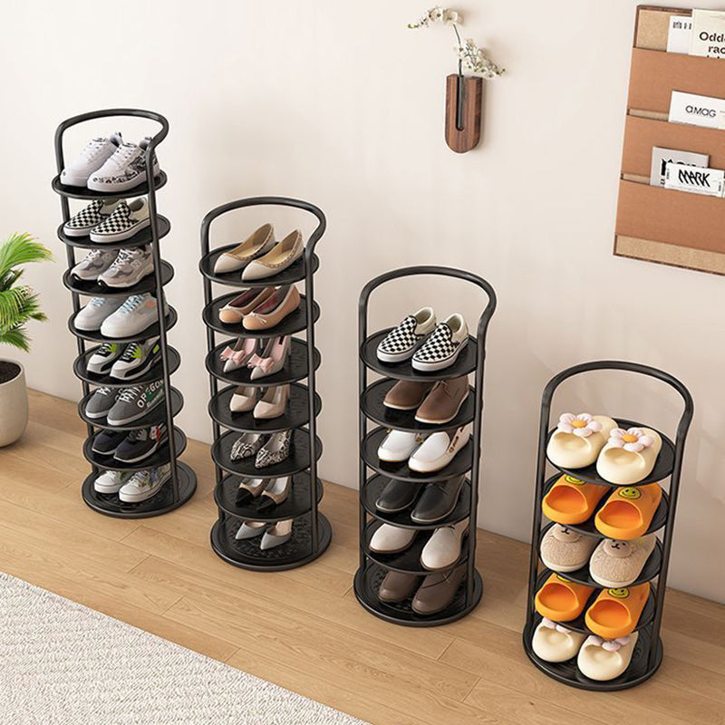 Étagère à chaussures : Noir / 8 niveaux.
