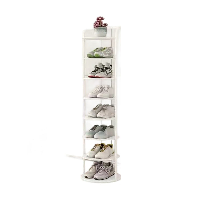 Étagère à chaussures : Blanc / 8 niveaux.