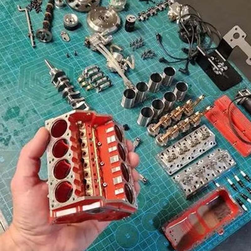 Kit de modélisme : vue des détails du produit.