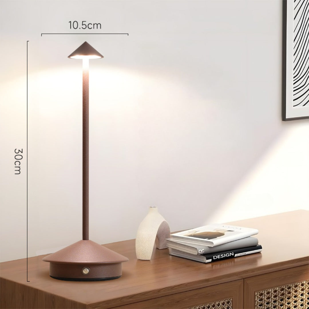 Lampe de table : Marron.