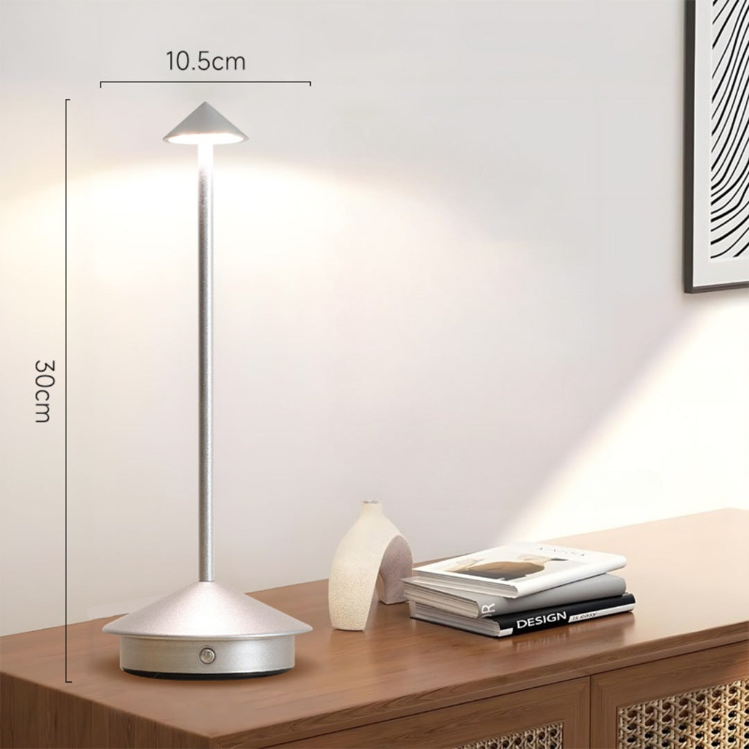 Lampe de table : Argenté.