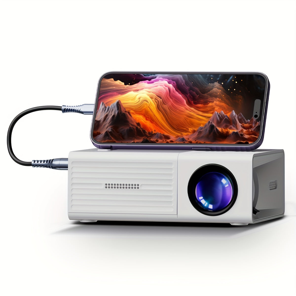 Mini Vidéoprojecteur LED Compact avec HDMI et USB – vue du produit 1
