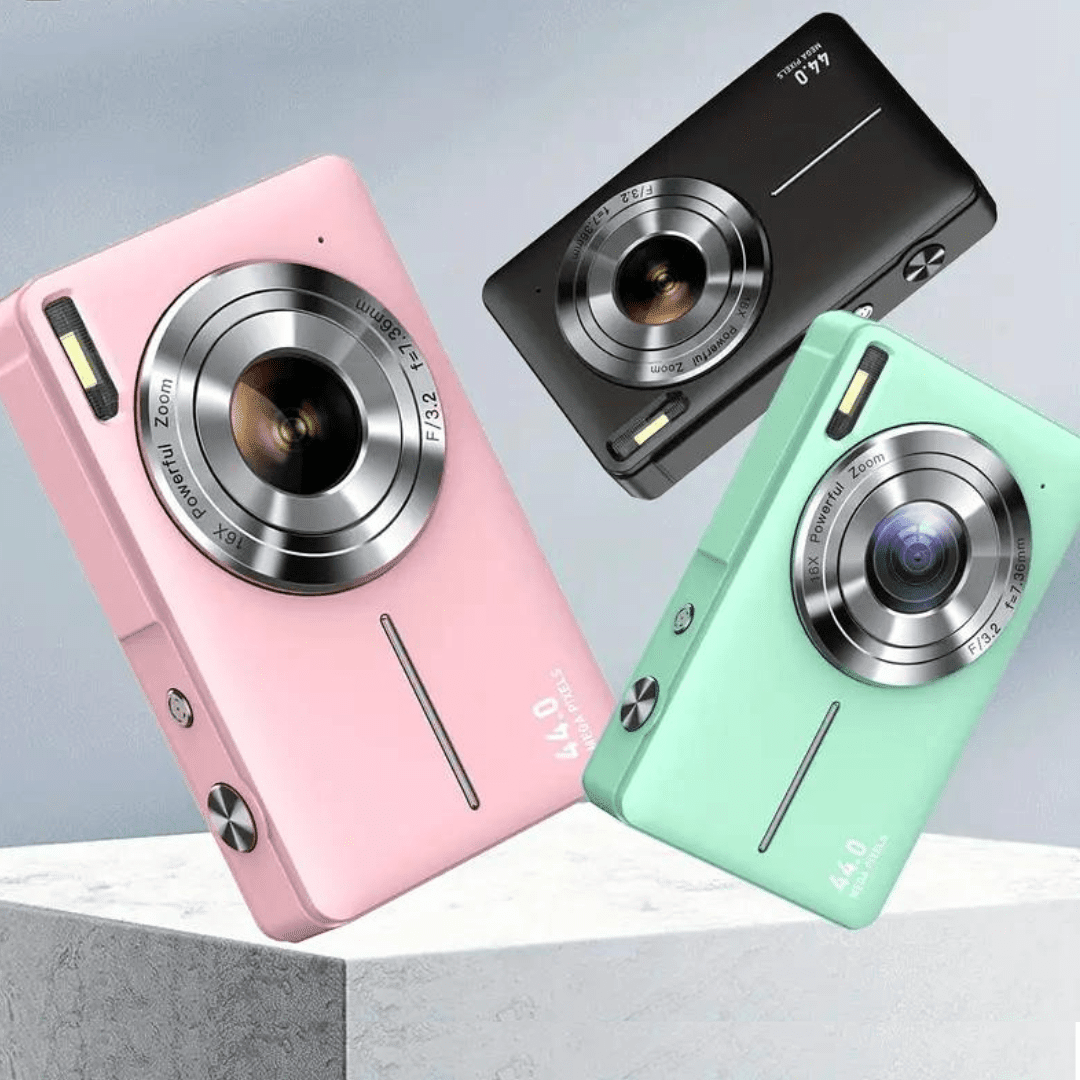 Appareil Photo Numérique Compact Rétro avec Carte 32 Go – vue du produit 1