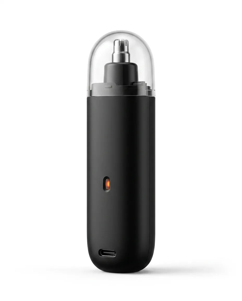 Tondeuse Rechargeable Nez et Oreilles avec Écran LED – Noir