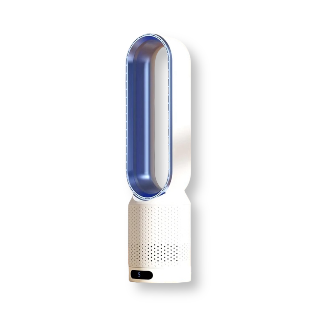 Ventilateur Colonne Sans Pales Apparentes avec Filtration – Bleu