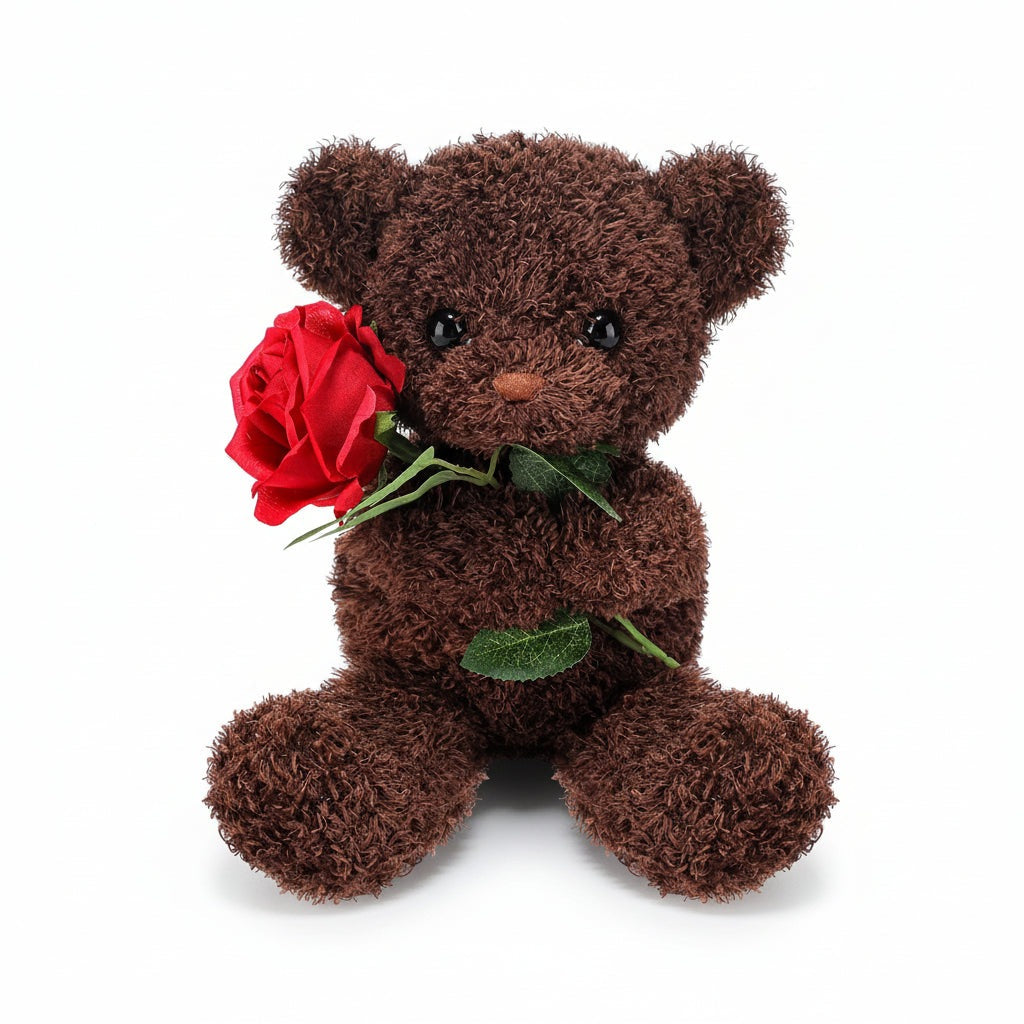 Ours en peluche : Brun foncé.