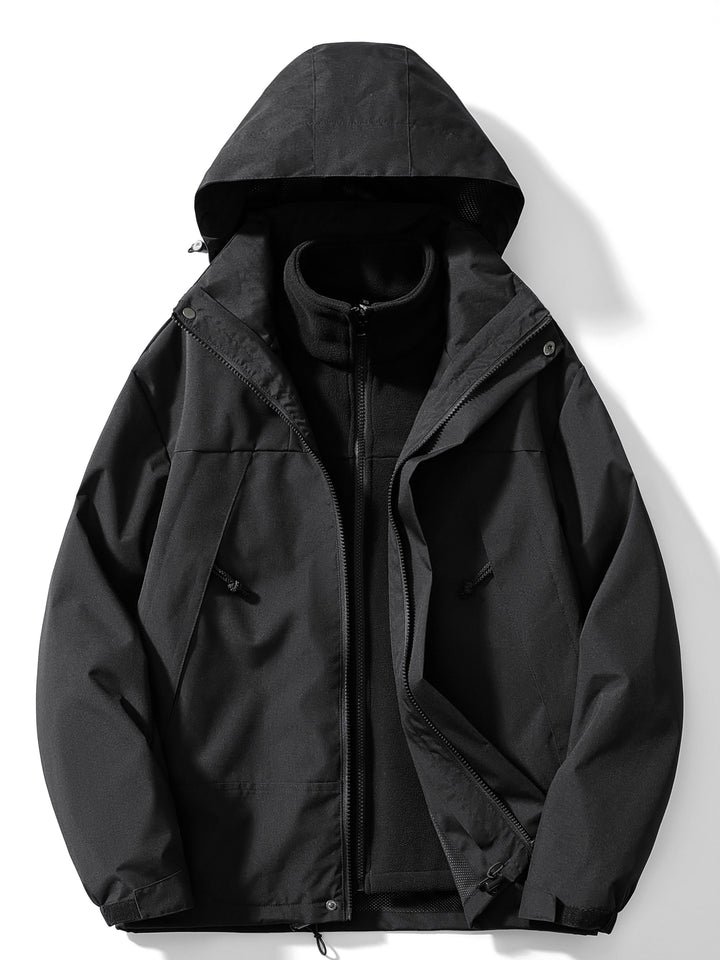 Veste outdoor : Noir.