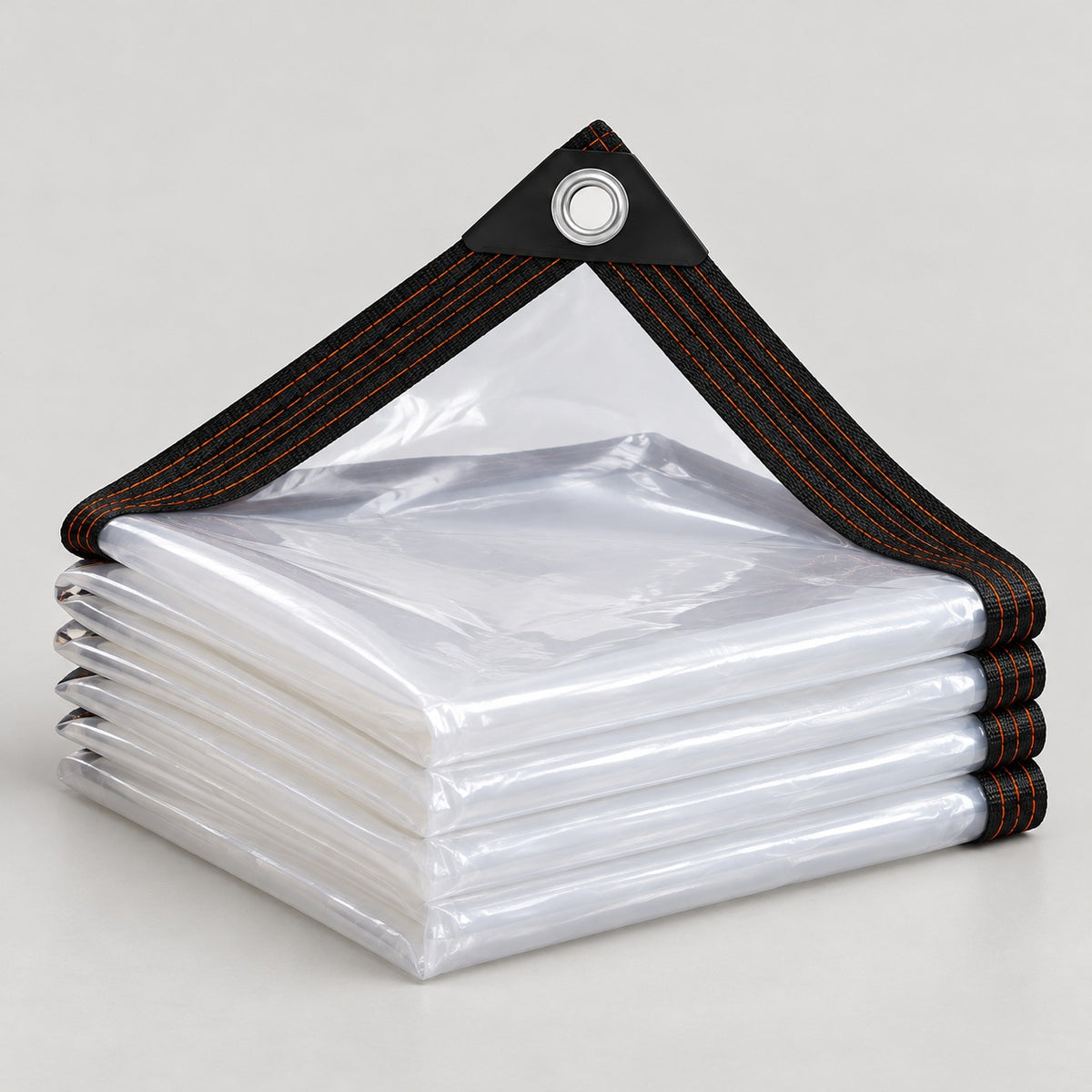 Bâche Transparente de Protection avec Œillets : vue du produit.