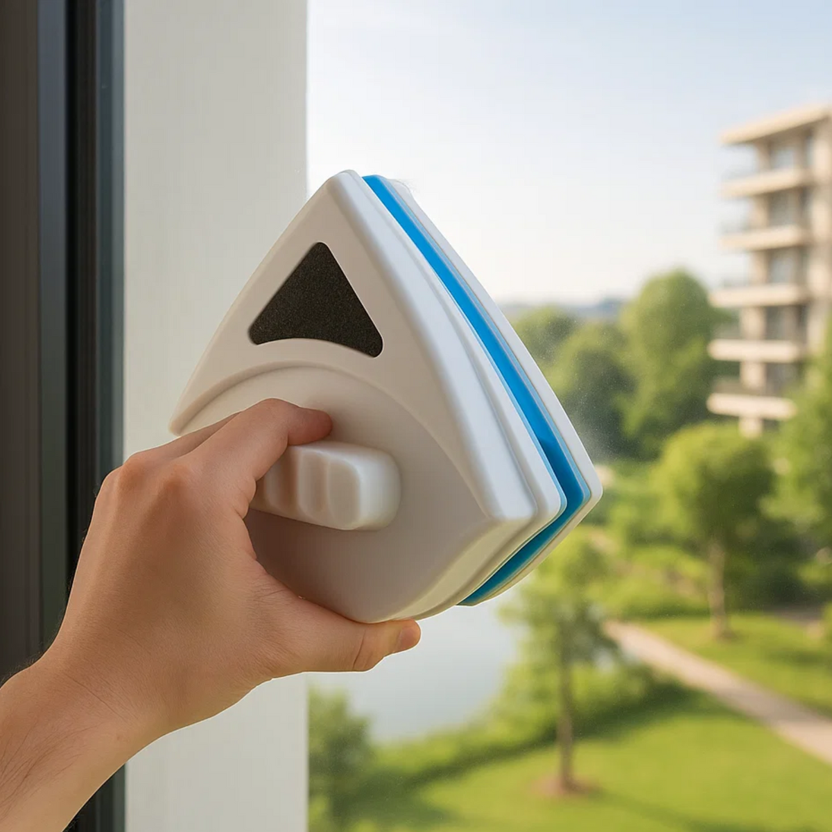 Nettoyeur de vitres : détail et utilisation.