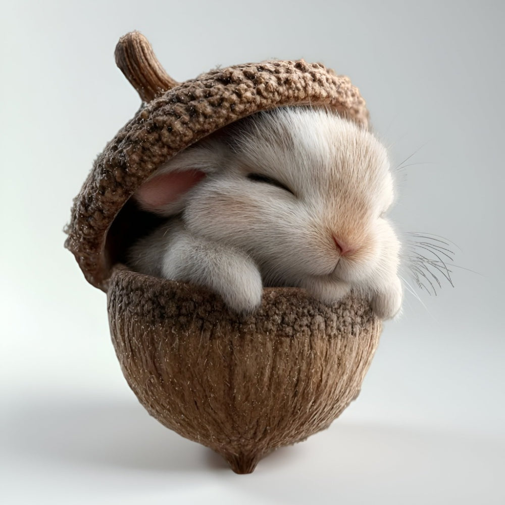 Motif de la suspension décorative en acrylique : lapin. Le support plat est annoncé par la référence.